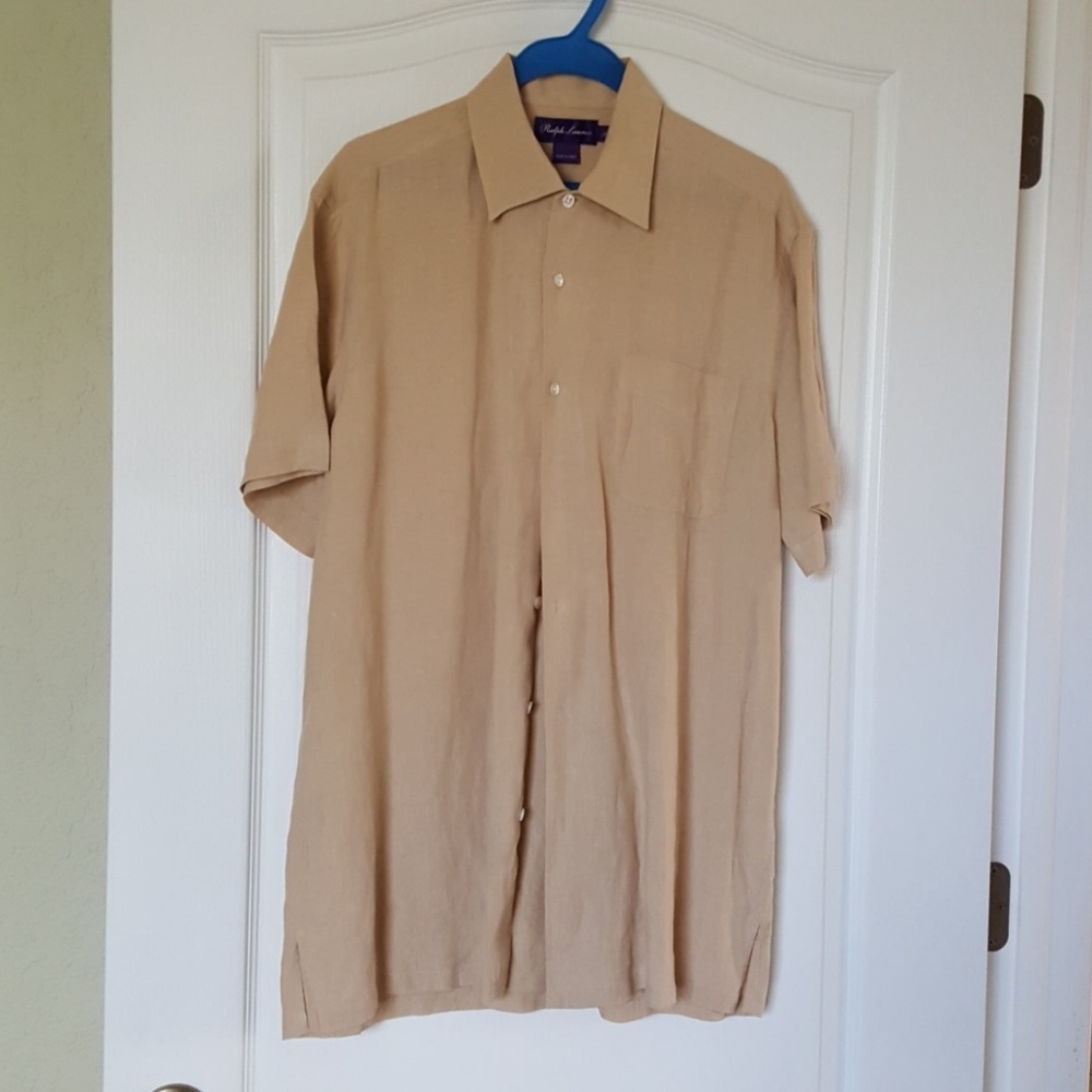 RALPH LAUREN MEN'S LINEN SHIRT